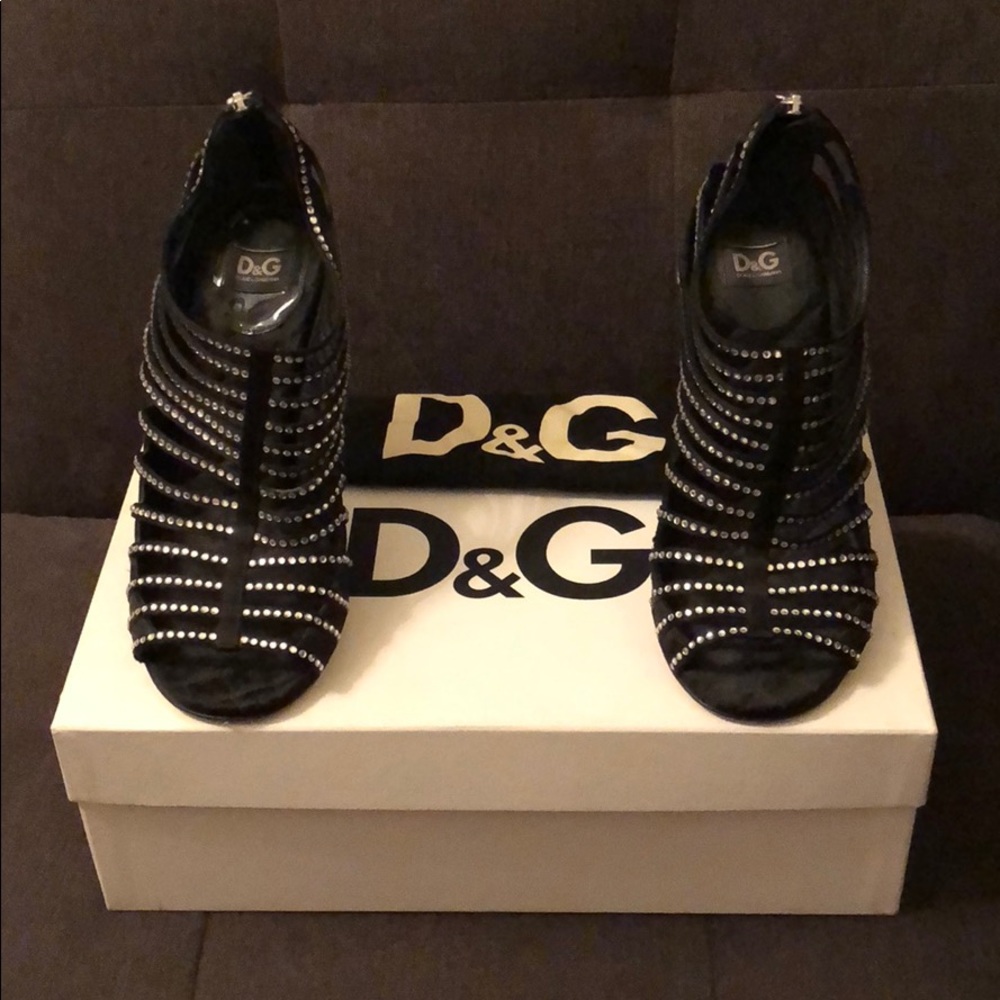 D&G Crystal Caged Heels